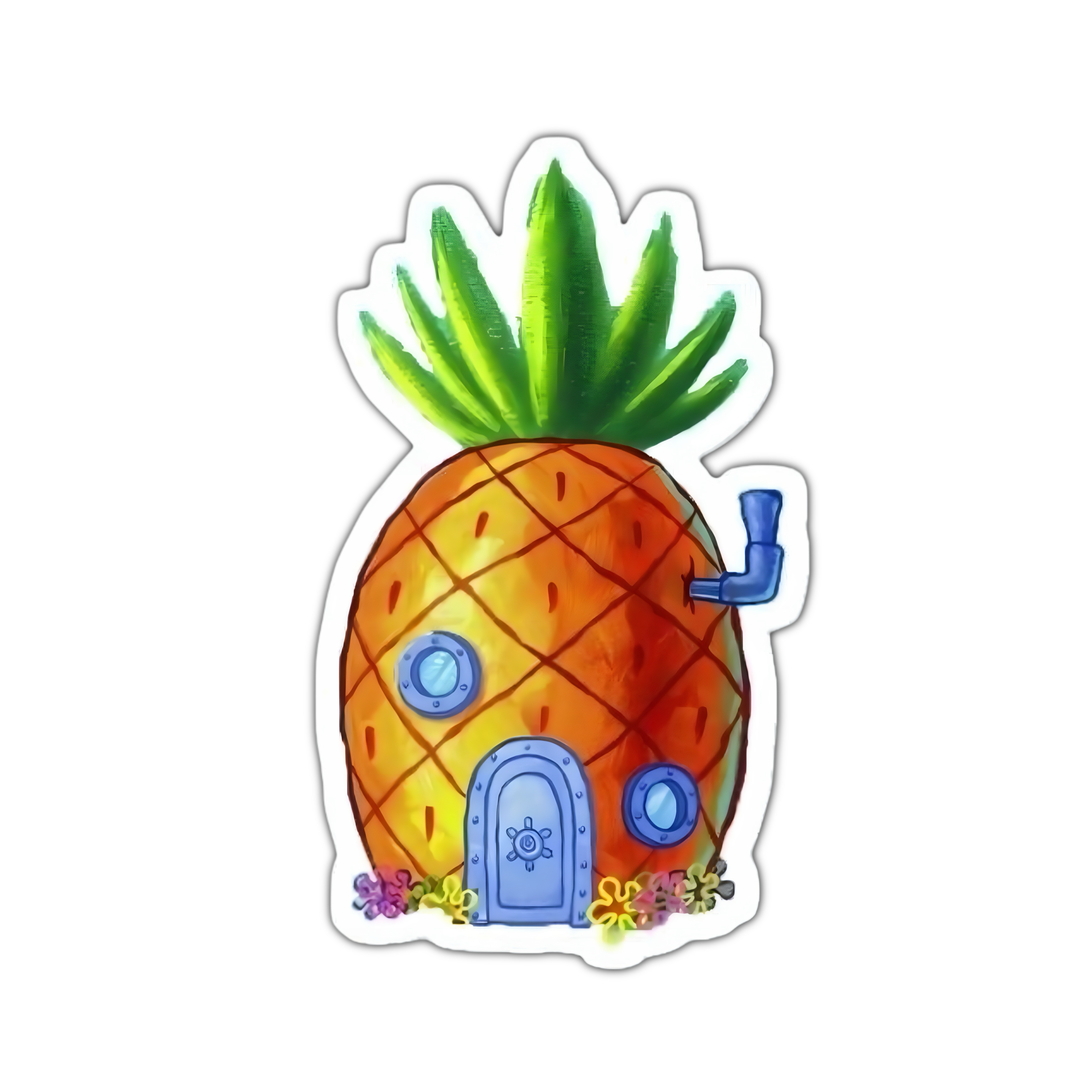استیکر PINEAPPLE HOUSE